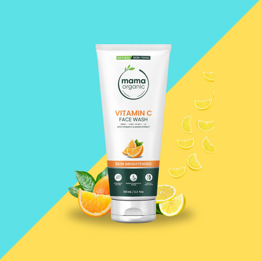 Mamaorganic Vitamin C Face Wash For Bright & Radiant Skin With Vitamin C & Lemon - 100ml