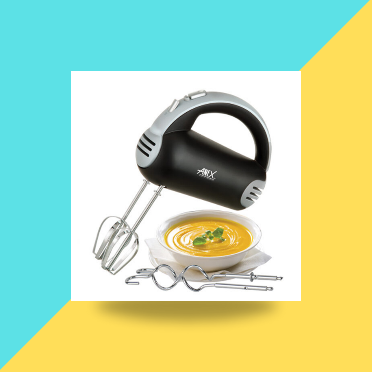 Anex AG-392 Deluxe Hand Mixer With Official Warranty (250 Watts)